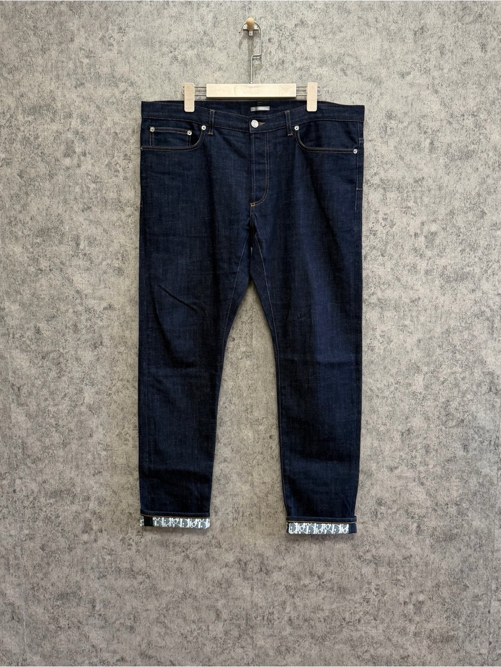 Dior Men's Dark Indigo Slim-Straight Jeans